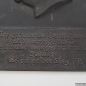 SMGP-1161 Hitler Wall Plaque *SOLD