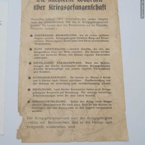 SMGP-1198 surrender Pamphlet dropped on Germans *SOLD