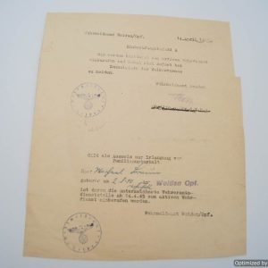 SMGP-1210 Selective Service Induction order *SOLD