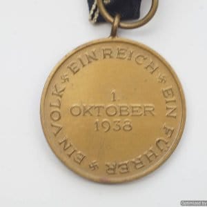 SMGP-1238 Entry into Sudentenland medal *SOLD