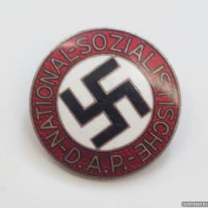 SMGP-1298 NSDAP Party Badge by Gustav Brehmer RZM M1/101 *SOLD