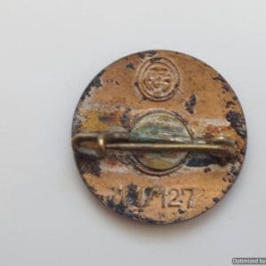 SMGP-1315 $125 NSDAP Party Badge M1/127 by Alfred Stubbe *SOLD