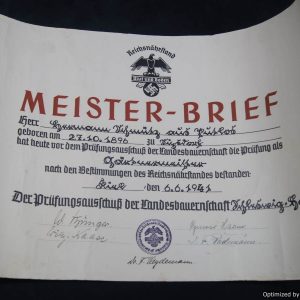 SMGP-1349 Blood and Soil Master Craftsman Certificate