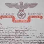 Deutsche Reichspost Certificate