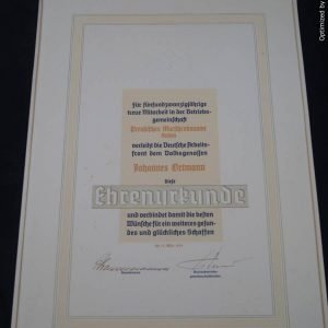 SMGP-1352 DAF Certificate of Honor