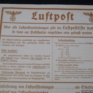 SMGP-1359 Luftpost paper sign/notice
