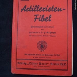SMGP-1364 Artilleristen Fibel  (artillery field book) 1936 *SOLD