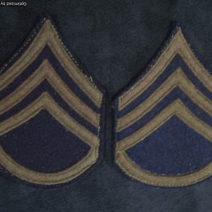 SMGP-1410 WW2 era uniform removed staff sergeant insignia pair
