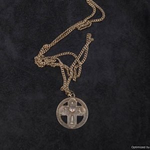 SMGP-1405 Sterling silver Catholic Cross From WW2 Vet *SOLD