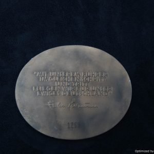SMGP-1474 NSFK  Table medal 1938 *SOLD
