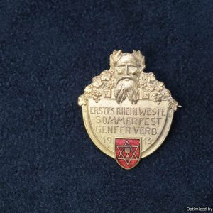ebSMGP-1572 erstes rein. westf. Sommerfest genfer verb. 1913 pin star of david