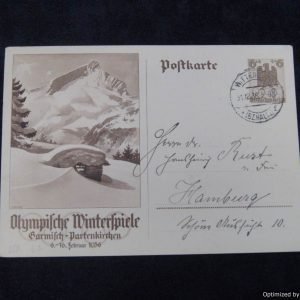 SMGP-1634 German 1936 winter olympics postcard