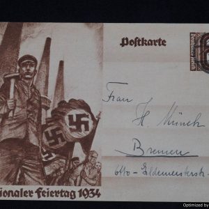 SMGP-1622 Nationaler Feiertag 1934 Postcard