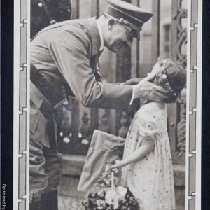 SMGP-1619 Hitler w/ flower girl postcard *SOLD