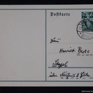 SMGP-1614 Deutsches Reich Olympic post card