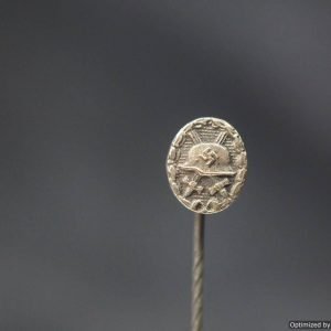 SMGL-161 9x7mm Silver wound stick pin