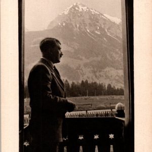 SMGL-2311 Hitler Looking Out at the Mountains Postcard *SOLD