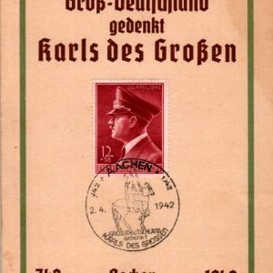 SMGL-2350 Commemorative Postcard or cancel stamp for Karls the Great