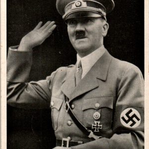 SMGL-2318 Adolf Hitler Postcard with Hand Written Note Postcard *SOLD