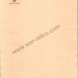 SMGL-2383 Adolf Hitler Personal Stationery Berlin Bi-Fold Letter Head
