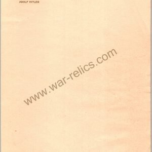 SMGL-2394  Adolf Hitler Personal Stationery Berlin Bi-Fold Letter Head