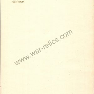 SMGL-2395  Adolf Hitler Personal Stationery Berlin Bi-Fold Letter Head *SOLD