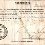 P-38 Bring Back Certificate