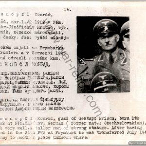 gestapo ID wanted card