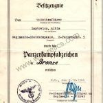SS Totenkopf & Viking infantry reg. 3 EICKE signature