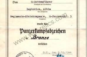SS Totenkopf & Viking infantry reg. 3 EICKE signature