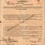 Release From Internment camp Document Rudolf Fugemann