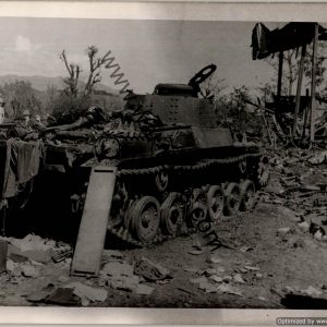 SMGL-24786 5x7" blown out Jap Tank w/ bodies