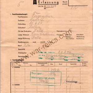 SMGL-24812 Erfassung (capture) document post war camp