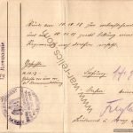 1918 German Military note/order