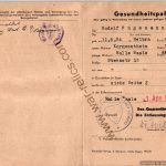 1946 German Health pass Rudolf Fugemann