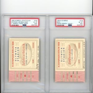 1936 Jesse Owens Olympic Ticket
