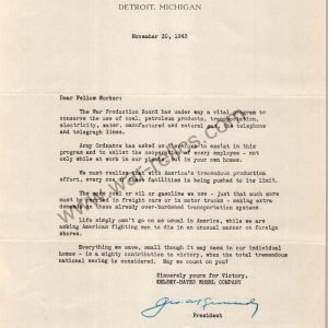 Kelsey-Hayes Wheel Co. Memo Re: Conserving Resources
