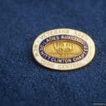 US Ladies Veteran Auxiliary pin NY central lines