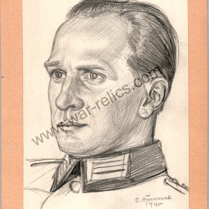 Heer Officer Portrait in Pencil (Dr. Heveling)