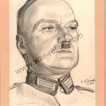 Heer Officer Portrait in Pencil