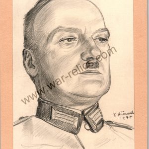 Heer Officer Portrait in Pencil