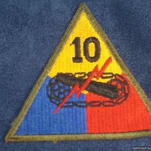 SMGL-288 US 10th Armored Patch WW2 era