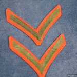 SMGL-2899 US ww2 era pair Marine Private Chevron $8 pair