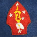 SMGL-2901 US ww2 era Second Marine division Patch