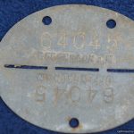 SGM-1339 German Ammunition Factory Worker Dog Tags