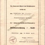SMGL-2851 4 year Service Award signed by Pour le Merite Winning lieutenant general with Danzig Command