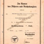 SGM-1327 4 Year Heer Service Award Doc Signed by A General Major