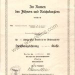 SGM-1329 4/12 Year Heer Service Award Doc with test paper