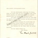Magda Goebbels signed letter on personal stationary