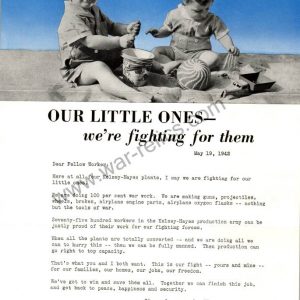 SMGL-2928 Kelsey-Hayes Wheel Company Propaganda Memo "Little ones"